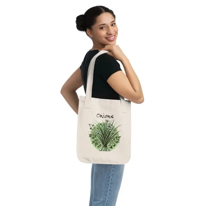 Nature Inspired Organic Canvas Tote