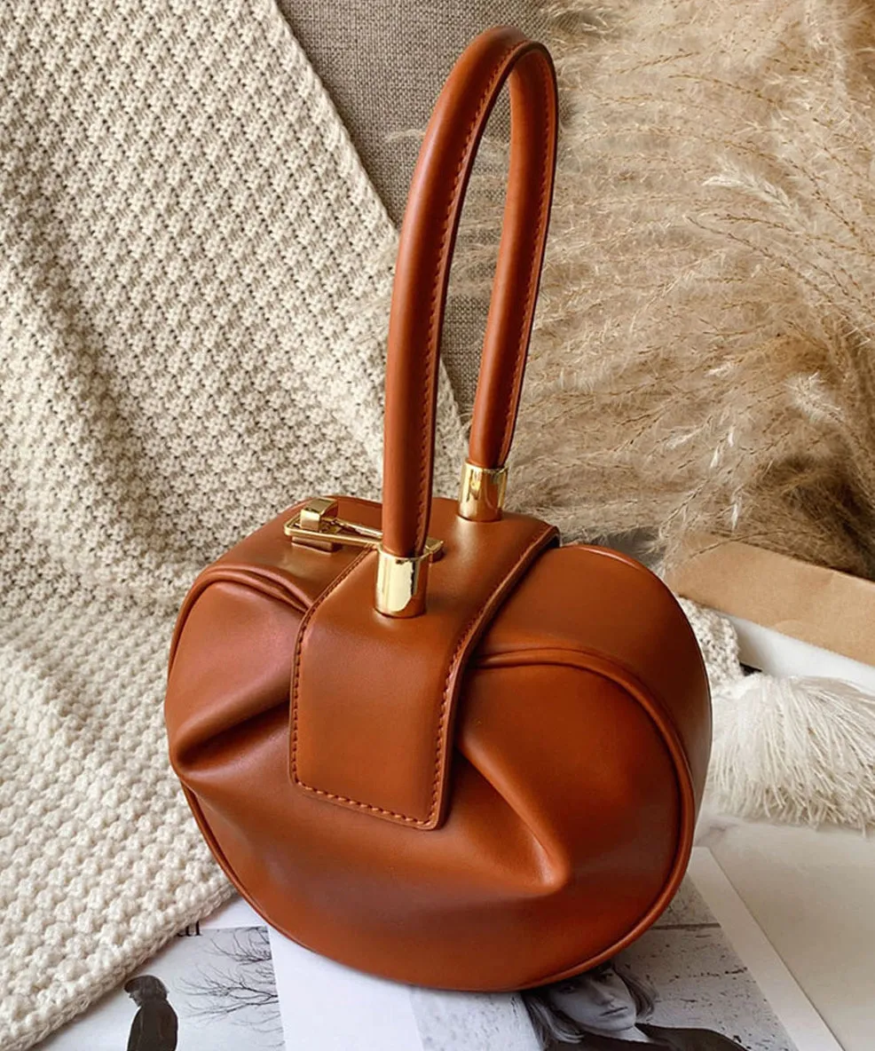 Original Design Yellow Calf Leather Tote Handbag HJ1025