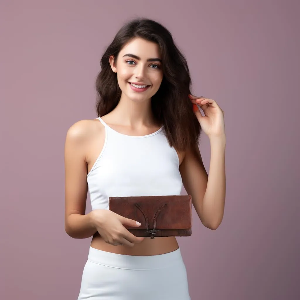 ORIREAL Wallets for Women Large Capacity Leather Clutch Wallet Card Organizer Women's Purse