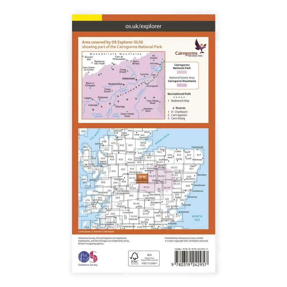 OS Explorer / Badenoch & Upper Strathspey