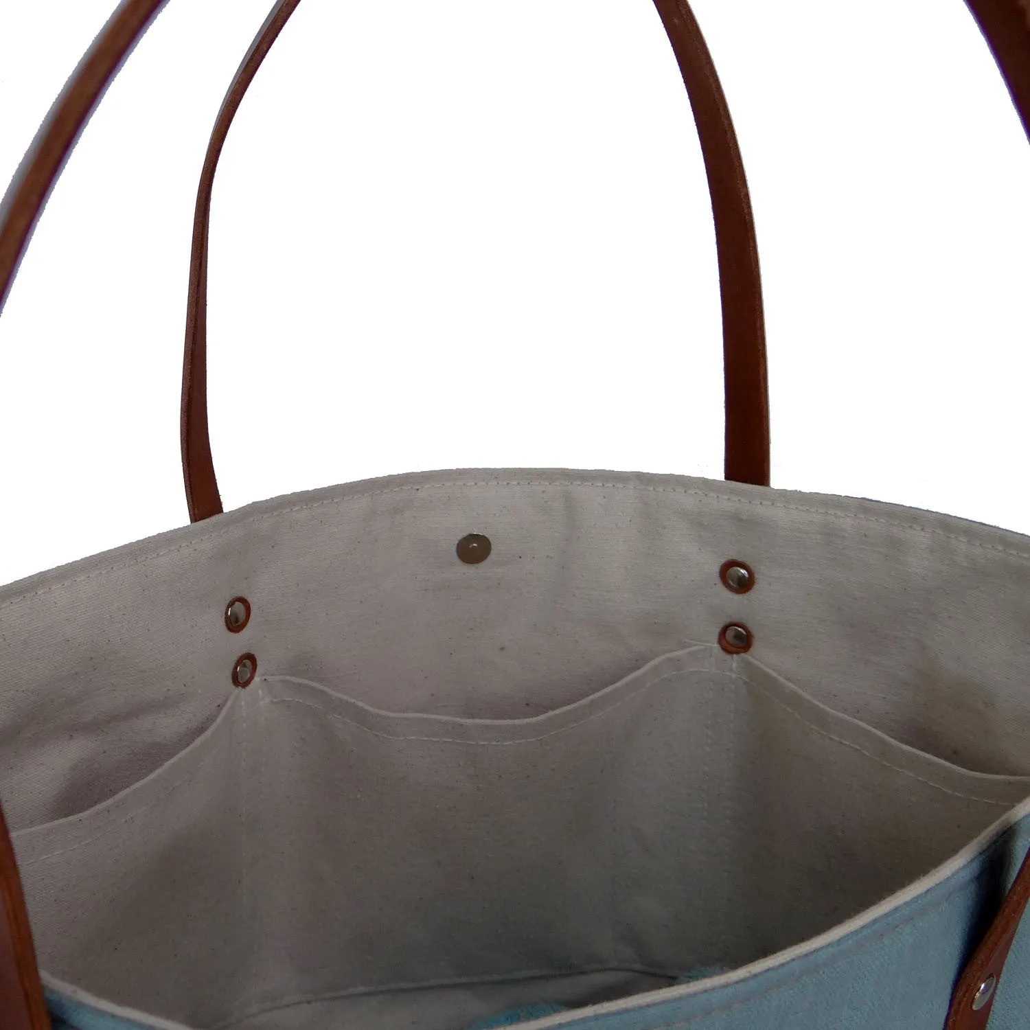 Panama Linen and Burlap Large Tote Bag - Red and Beige