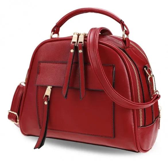 Retro Women Synthetic Leather Shoulder Strap Casual Small Bag Messenger Tote