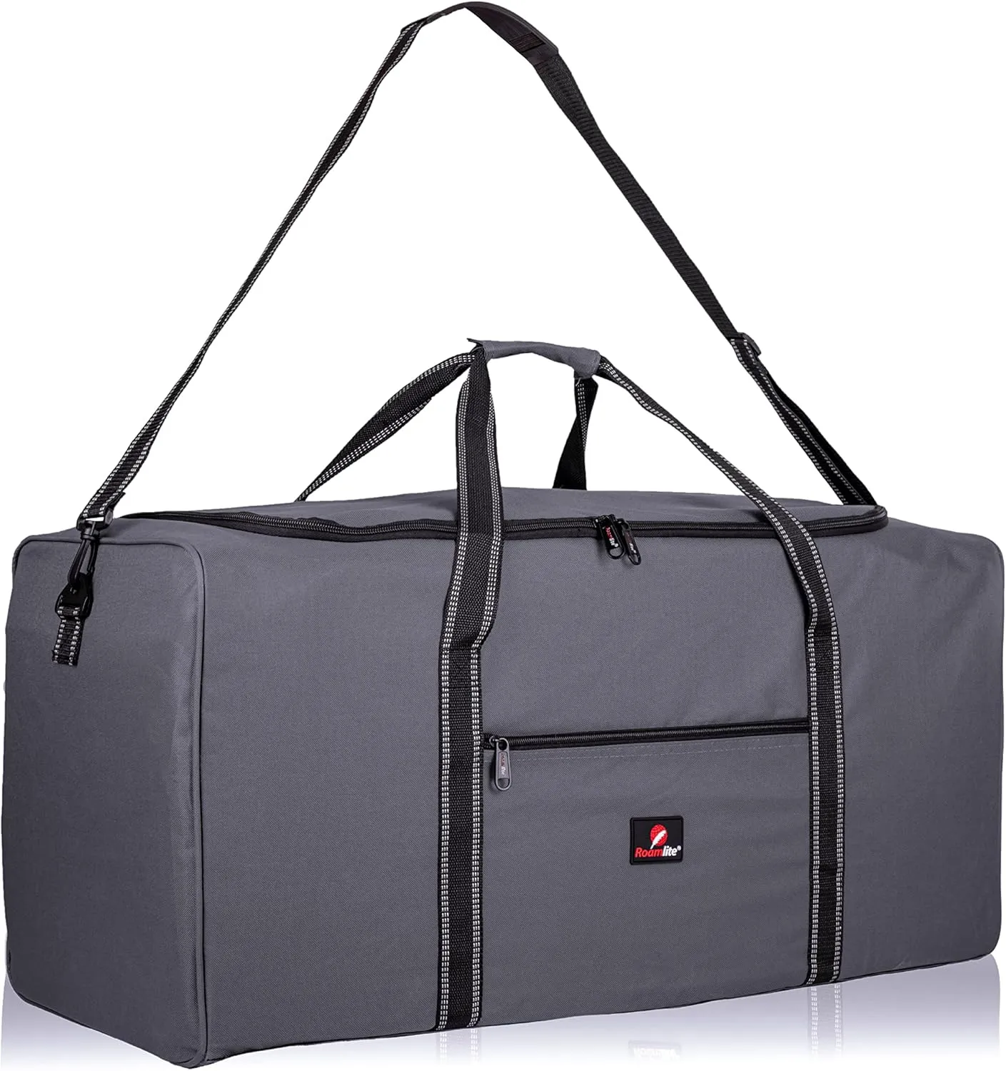 Roamlite Extra Large Size X-L 26" Duffel Bag - Very Big Sports, Gym, Training Holdall, Cargo Travel Luggage - 70 Litre 26 Inch x13x13 Gray, RL26GY