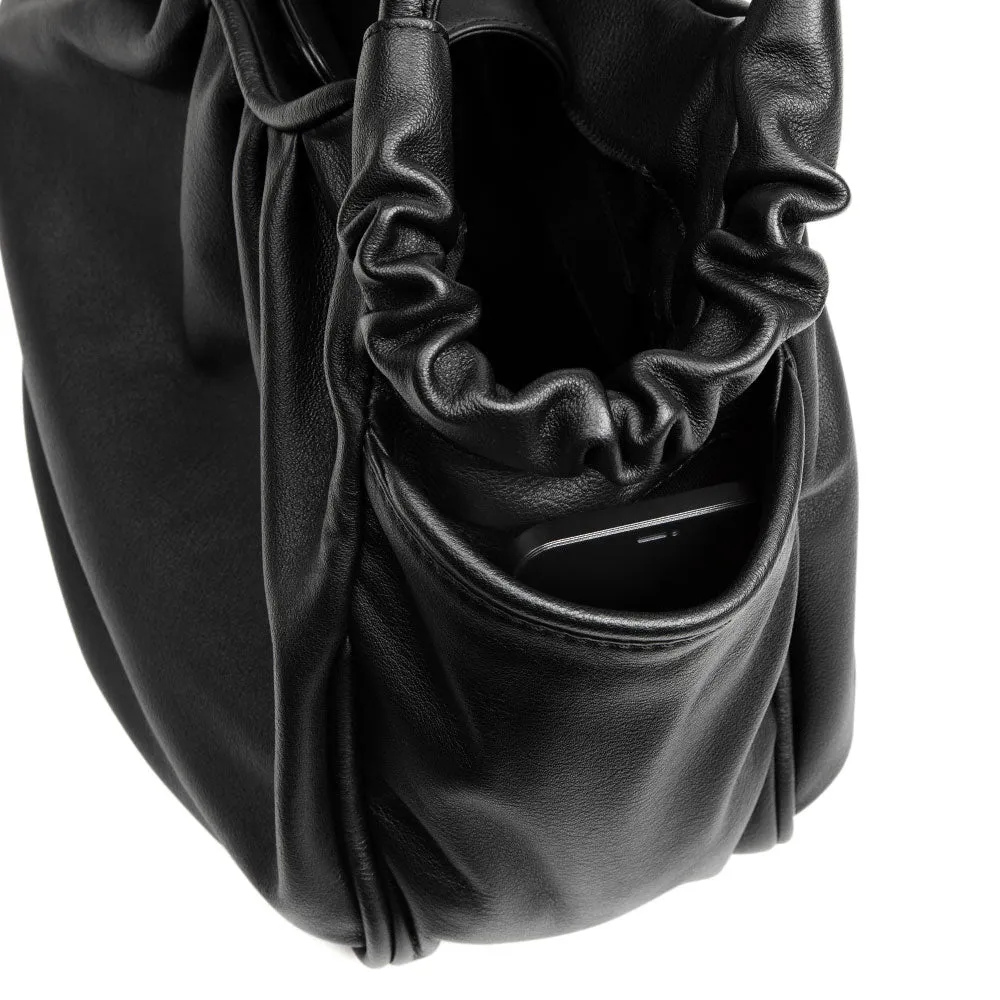 Ruffle Gathered Tote