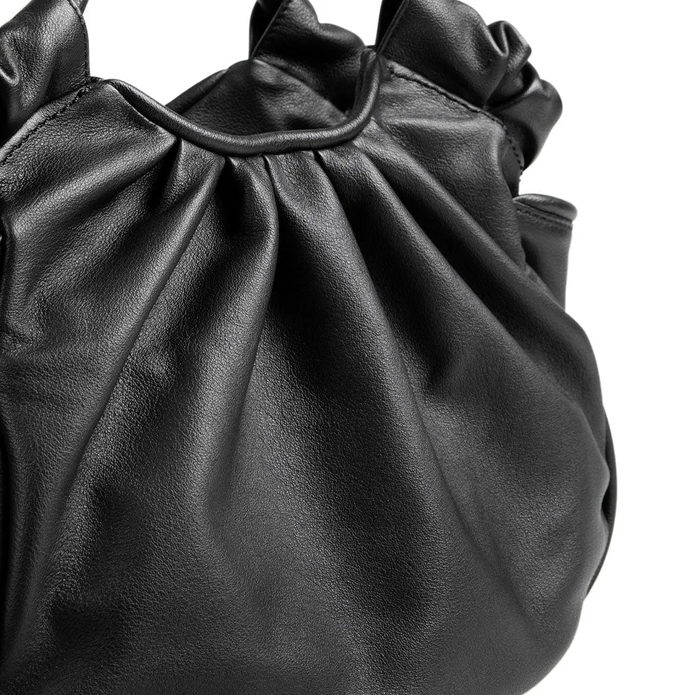 Ruffle Gathered Tote