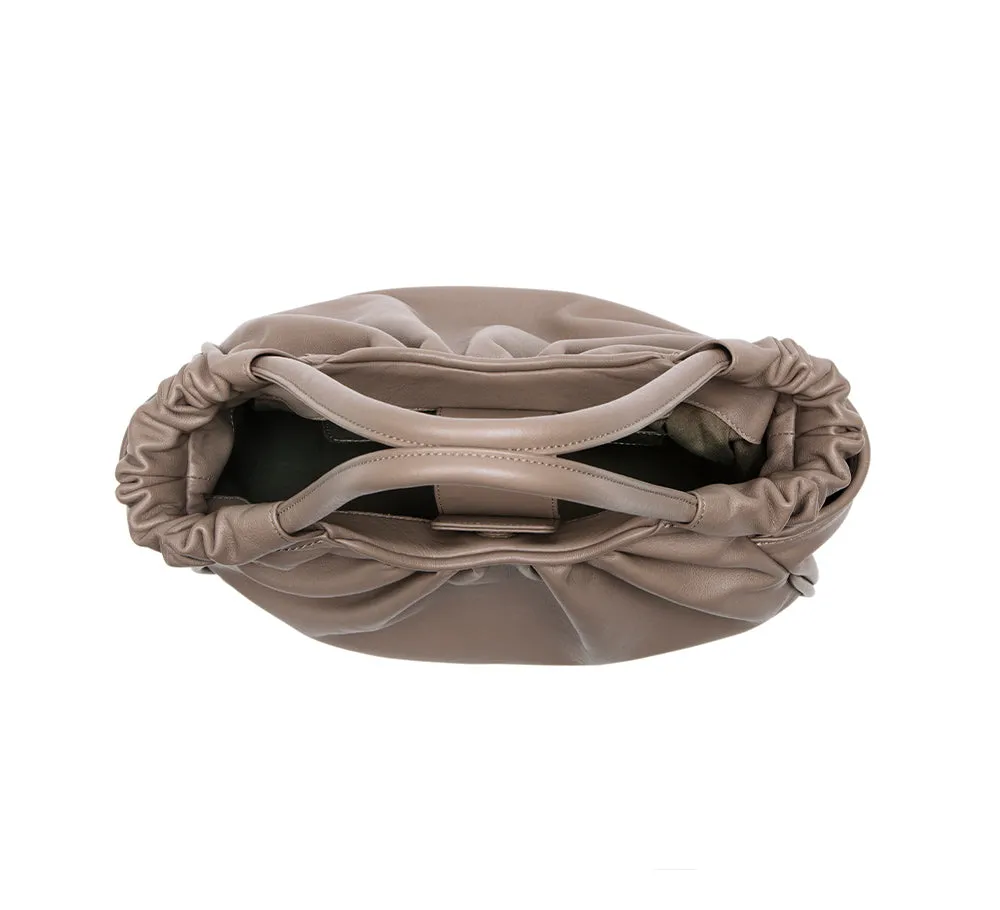 Ruffle Gathered Tote