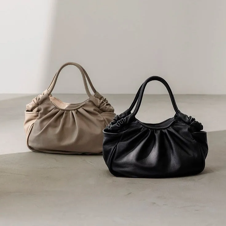 Ruffle Gathered Tote