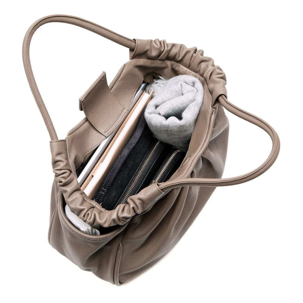 Ruffle Gathered Tote