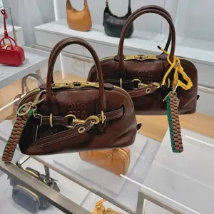 SEALBEER Aventure Italian shell bag women popular new miu retro tote bag leather portable messenger bag women