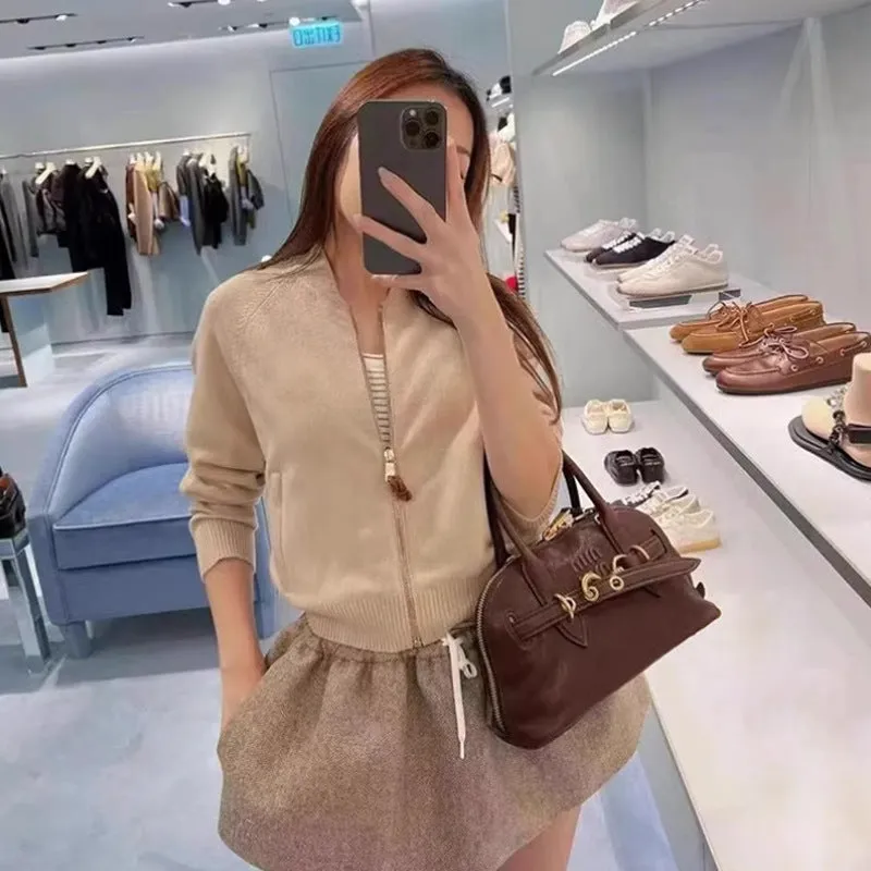 SEALBEER Aventure Italian shell bag women popular new miu retro tote bag leather portable messenger bag women