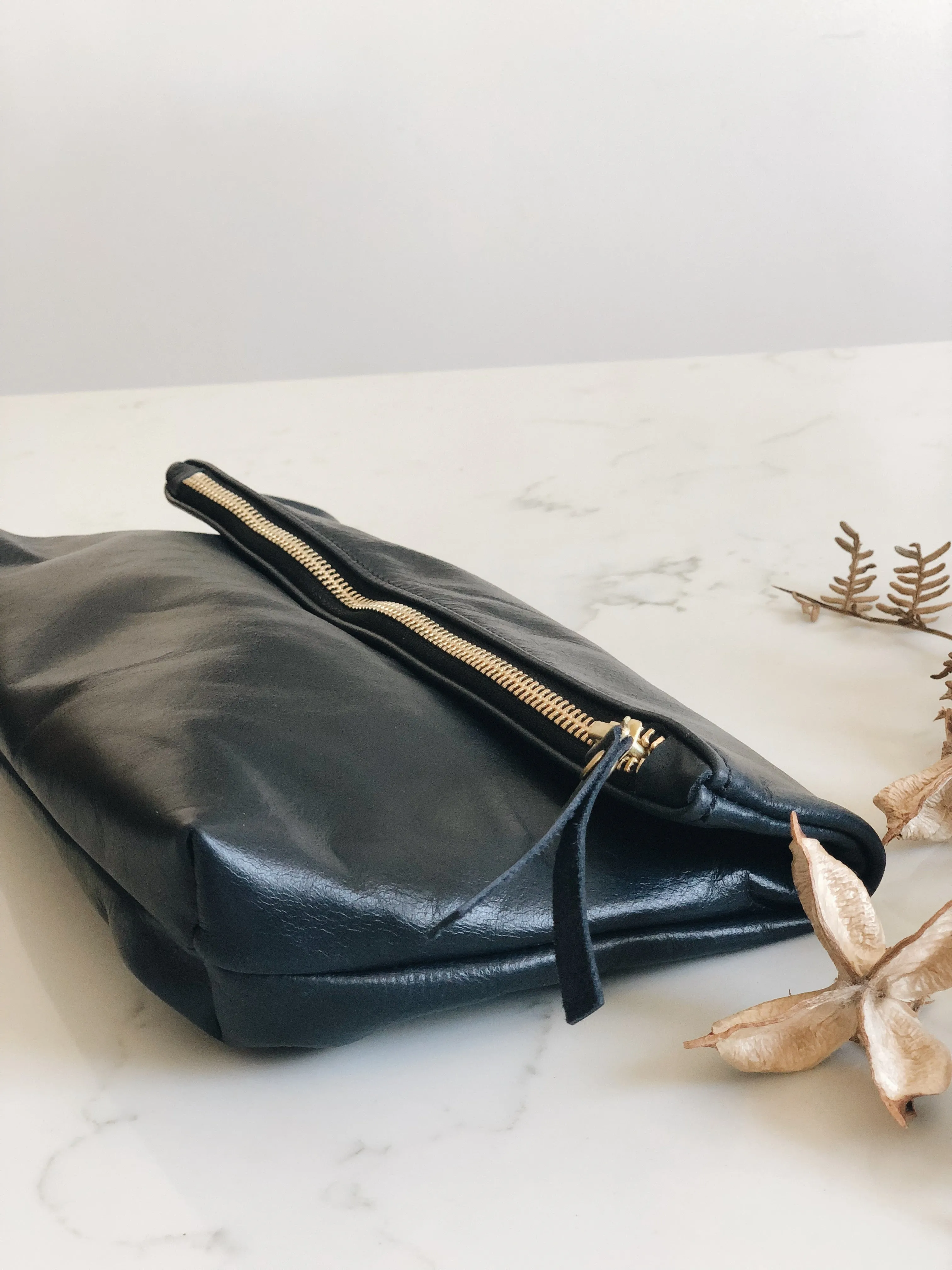 The Classic Clutch in Navy