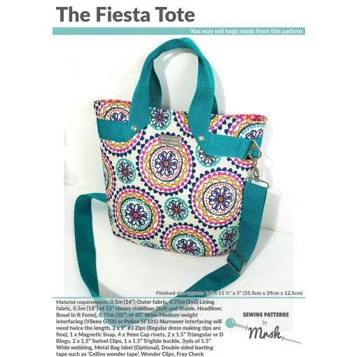 The Fiesta Tote - Sewing Patterns by Mrs H - Printed Pattern