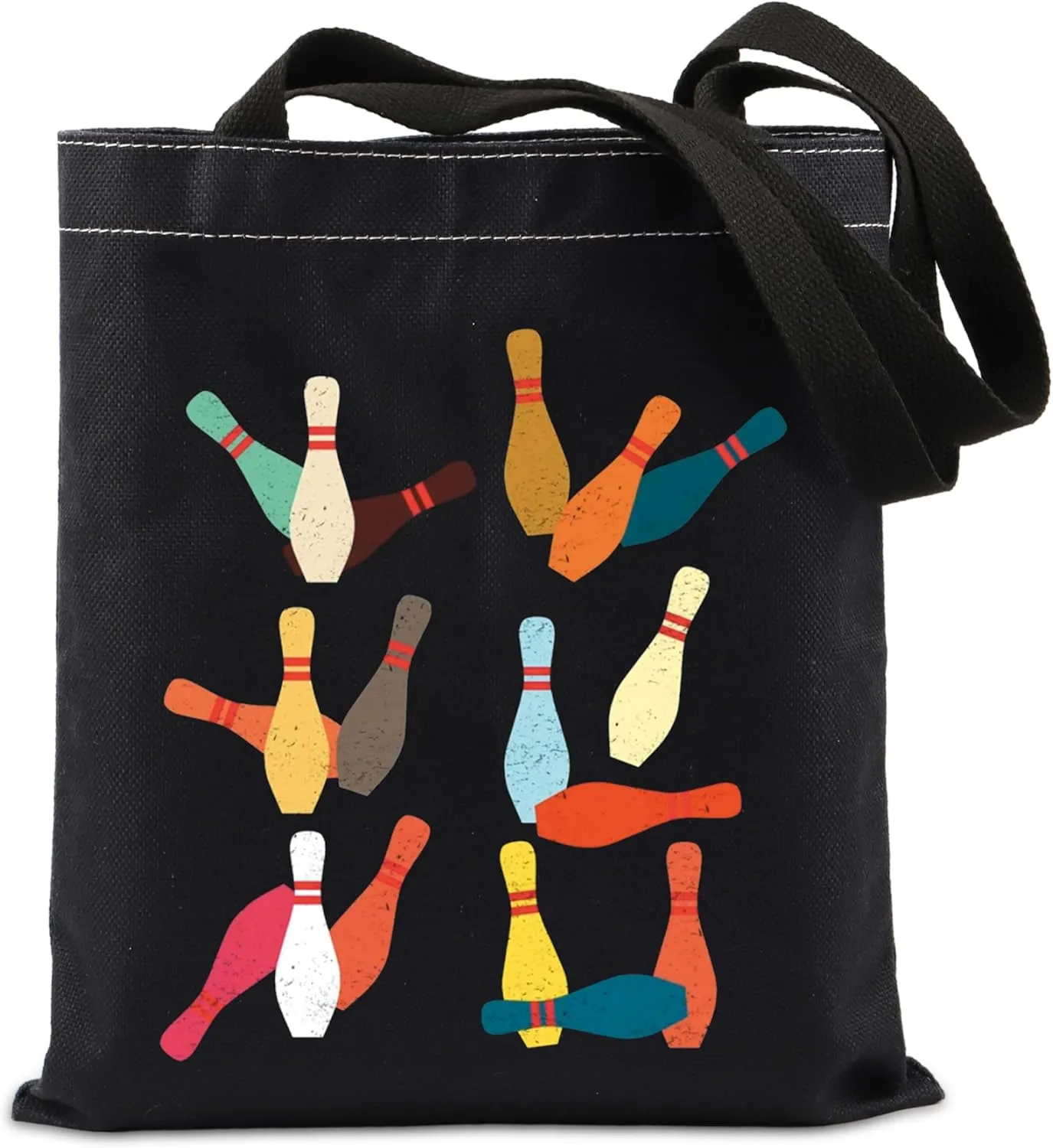 TIIMG Bowling Lover Gift Bowling Ball Gifts Bowling Team Encouraged Gift Bowler Gift Bowling Club Gift Tote Bag