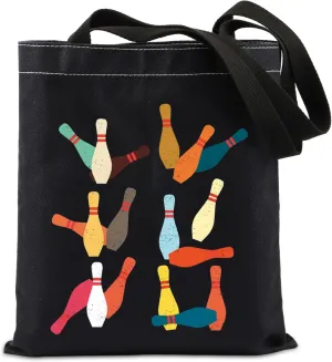 TIIMG Bowling Lover Gift Bowling Ball Gifts Bowling Team Encouraged Gift Bowler Gift Bowling Club Gift Tote Bag