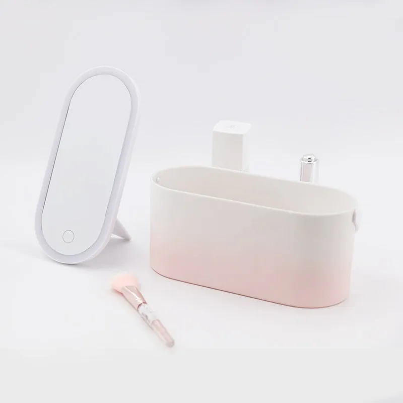 Travel Makeup Organizer Box with LED Light