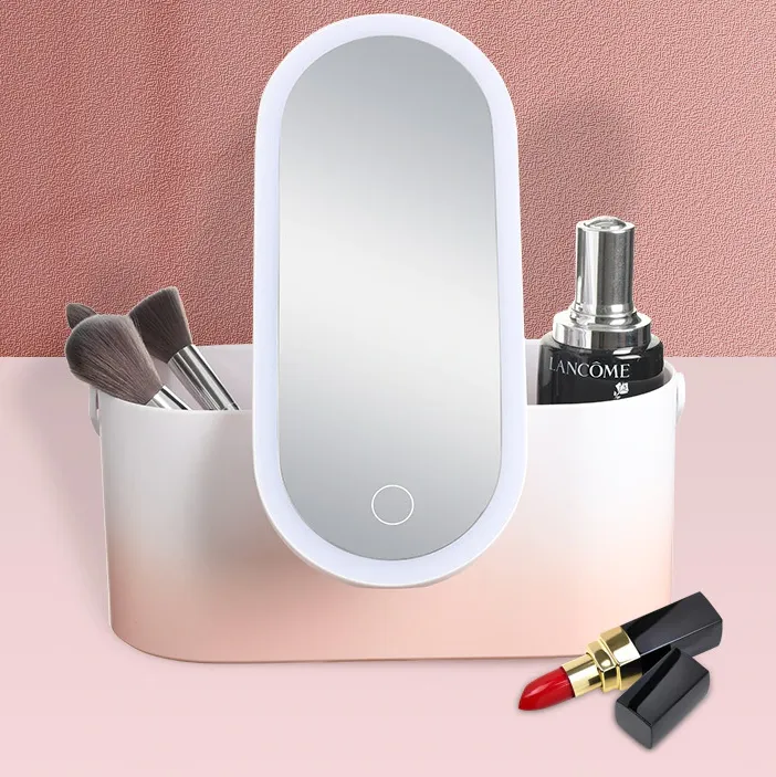Travel Makeup Organizer Box with LED Light