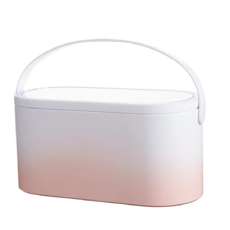 Travel Makeup Organizer Box with LED Light