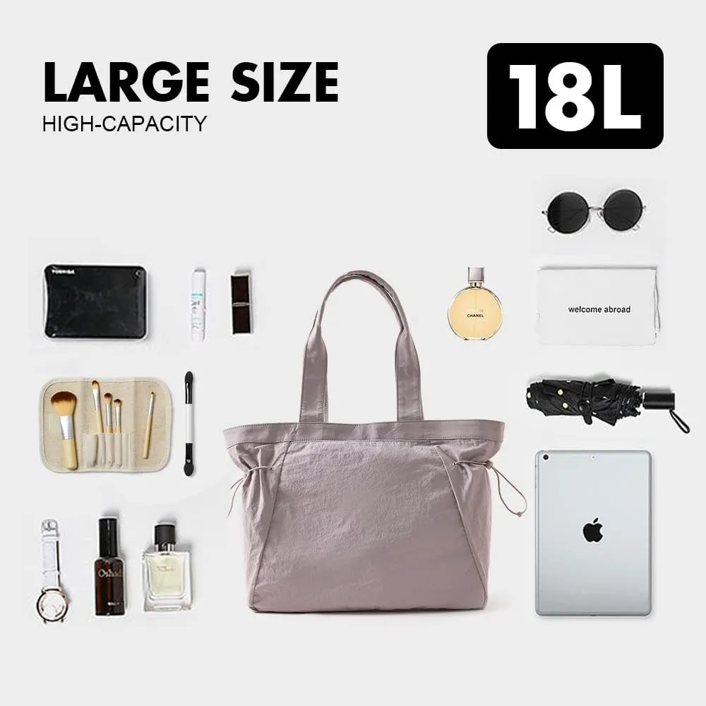 VAKAER Tote Bag for Women, 18L Side Cinch Shopper Bag, Large Hobo Bag, Lightweight Shoulder Bags for Work, Workout, Travel