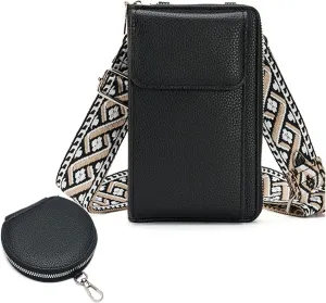 Valentoria Small Crossbody Bag Cell Phone Purse Wallet Leather Card Clutch Handbag for Women