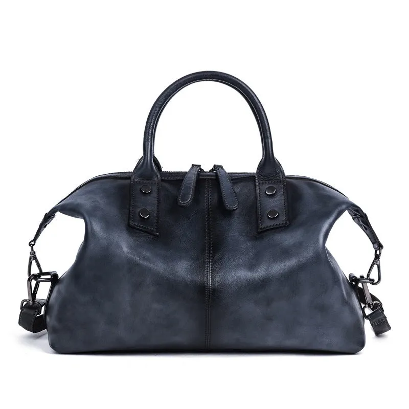 Vintage Aura Leather Messenger Bag - Classic Style by The Nevermore