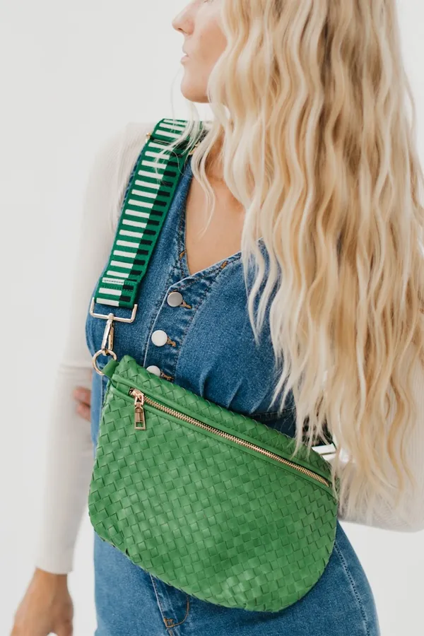 Westlyn Woven Bum Bag | Emerald