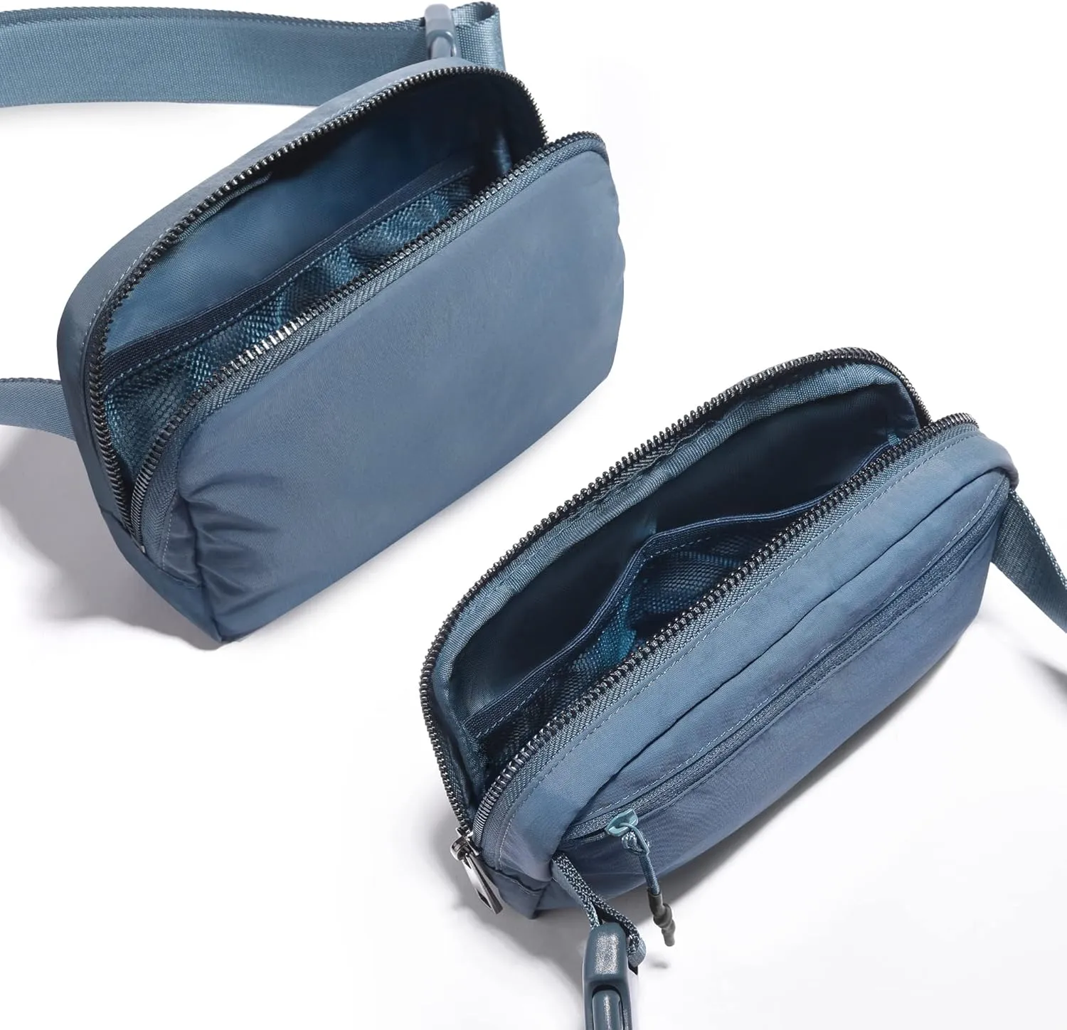 Yaavii Everywhere Belt Bag Unisex Mini Belt Bag, Fashion Small Waist Pouch Waterproof Bum Bag with Adjustable Strap for Workout Running Travelling Hiking, Blue